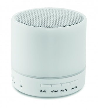 Logotrade advertising products photo of: Round wireless speaker LED