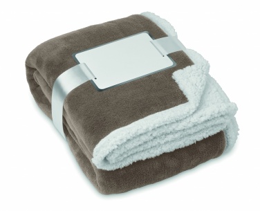 Logo trade promotional products picture of: Blanket coral fleece/ sherpa