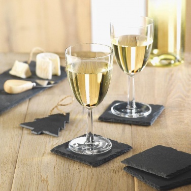 Logo trade corporate gift photo of: Slate coasters with EVA bottom
