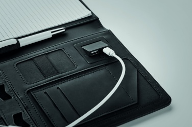 Logotrade promotional products photo of: A5 folder with power bank