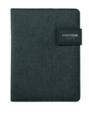 Logo trade promotional items image of: A5 folder with power bank