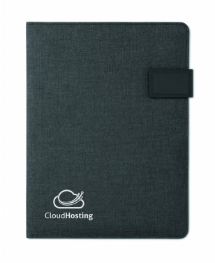 Logo trade promotional merchandise image of: A4 folder with power bank