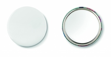 Logo trade business gift photo of: Mirror button metal