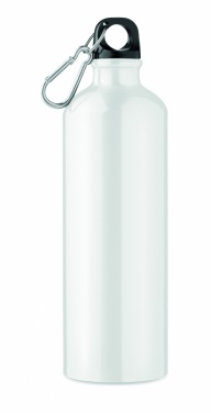 Logotrade promotional items photo of: Single-walled 750 ml aluminum bottle with a carabiner and customizable printing