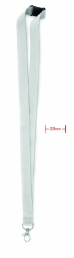 Logo trade promotional item photo of: Lanyard with metal hook 20 mm