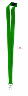 Logo trade promotional gifts picture of: Lanyard with metal hook 20 mm