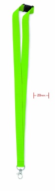 Logo trade promotional giveaways picture of: Lanyard with metal hook 20 mm