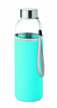 Logotrade promotional item picture of: Glass bottle in pouch 500ml