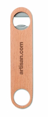 Logo trade promotional giveaway photo of: Wooden bottle opener
