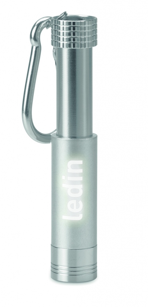 Logotrade corporate gift picture of: Aluminium/ABS LED key ring Aizkraukle