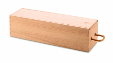 Logo trade promotional giveaways image of: Wooden wine box