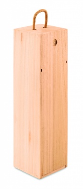 Logo trade promotional item photo of: Wooden wine box