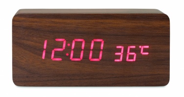Logo trade promotional merchandise image of: LED clock/5W wireless charger