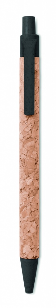 Logotrade promotional gift image of: Cork/ Wheat Straw/ABS ball pen