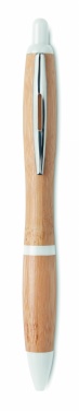 Logo trade promotional gift photo of: Ballpoint pen made of ABS and bamboo