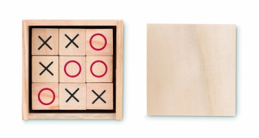 Logotrade promotional product picture of: Wooden tic tac toe