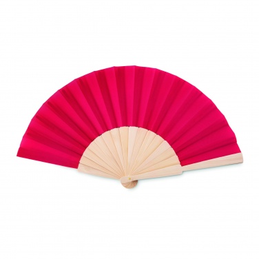 Logo trade promotional items picture of: Manual hand fan wood