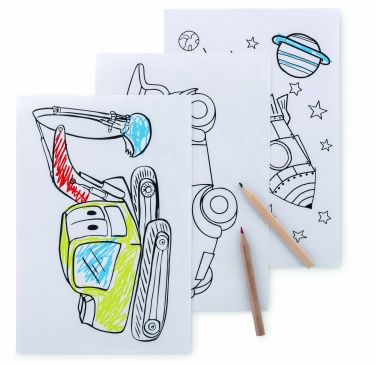 Logotrade business gift image of: Colouring set with 6 pencils
