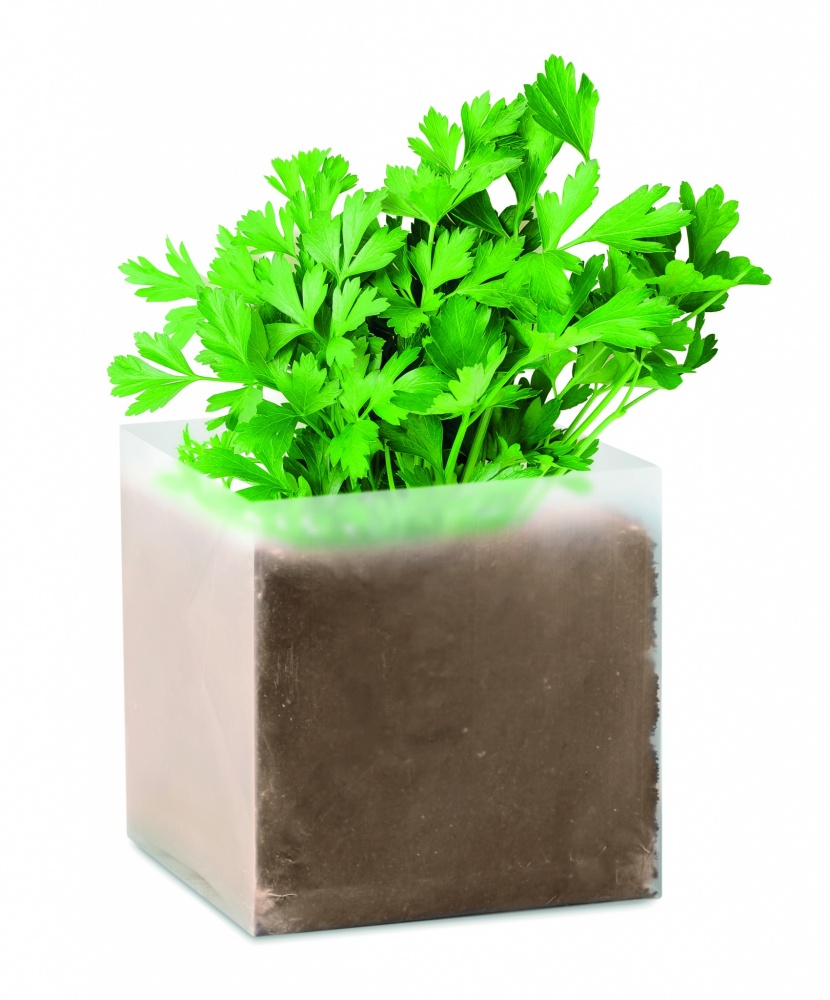 Logotrade promotional gift picture of: Compost with seeds "PARSLEY"