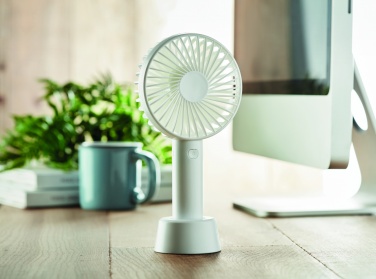 Logo trade promotional merchandise picture of: USB desk fan with stand 
