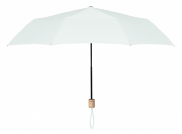 Logo trade business gifts image of: 21 inch RPET foldable umbrella