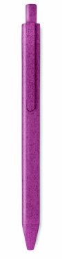 Logo trade promotional gifts image of: Wheat Straw/ABS push type pen