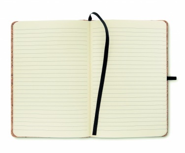 Logo trade promotional item photo of: A5 cork notebook 96 lined