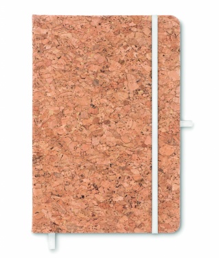 Logo trade promotional giveaway photo of: A5 cork notebook 96 lined