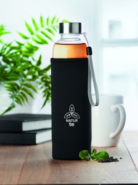 Logo trade promotional items picture of: Single wall glass bottle 500ml