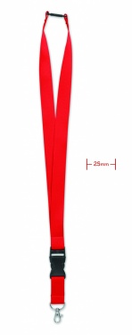 Logo trade advertising products image of: Lanyard with metal hook 25mm