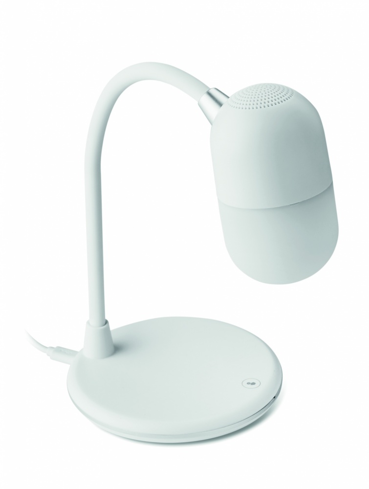 Logo trade promotional products picture of: Wireless charging lamp speaker