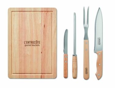 Logotrade business gift image of: Set of 4 BBQ Grilling accessori