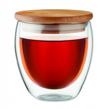 Logotrade promotional gift picture of: Double wall glass 250ml Hamburg