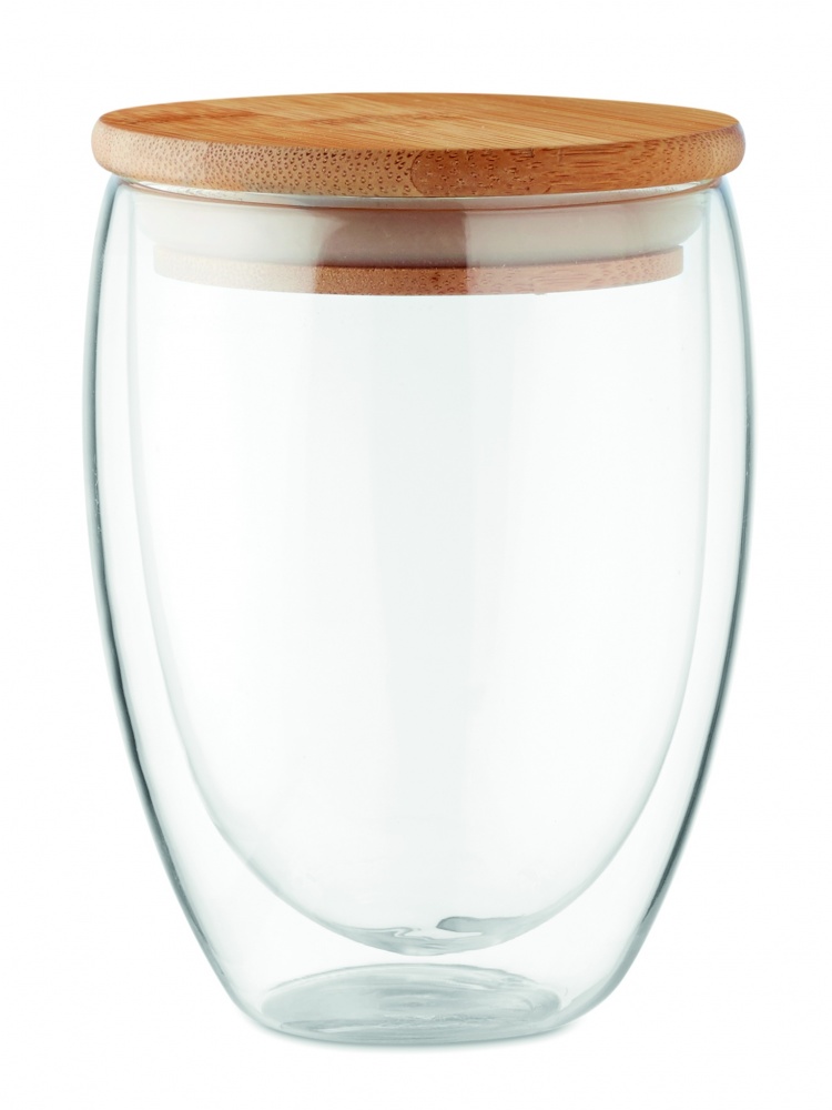 Logo trade promotional gift photo of: Double wall glass 350 ml Cologne