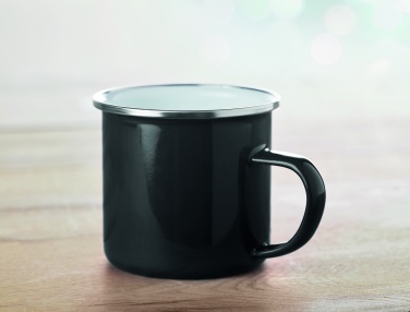 Logo trade corporate gift photo of: Metal mug with enamel layer