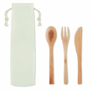 Logo trade corporate gifts picture of: Bamboo cutlery set