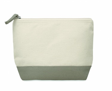 Logo trade advertising products image of: Bicolour cotton cosmetic bag