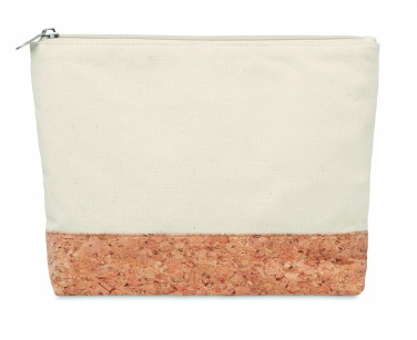 Logotrade promotional giveaway image of: Cork & cotton cosmetic bag