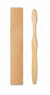 Logotrade promotional merchandise picture of: Bamboo toothbrush in Kraft box