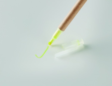 Logo trade corporate gifts image of: 2 in 1 carton pen highlighter