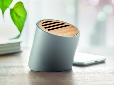 Logo trade promotional merchandise image of: Wireless speaker limestone