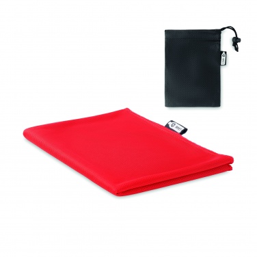 Logo trade promotional giveaway photo of: RPET sports towel and pouch