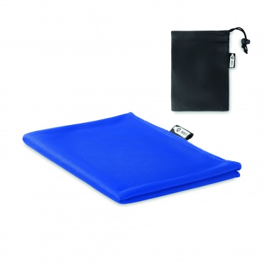 Logo trade promotional giveaways image of: RPET sports towel and pouch