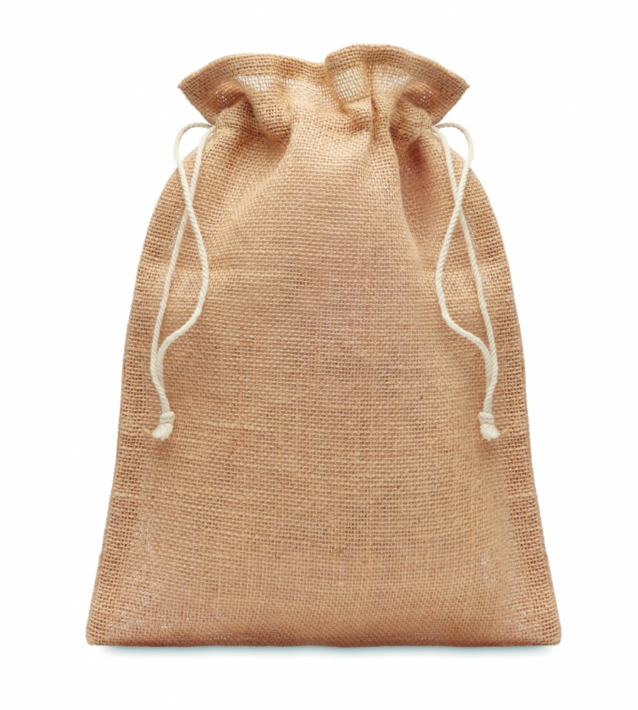 Logotrade promotional gift image of: Medium jute gift bag 25 x 32cm