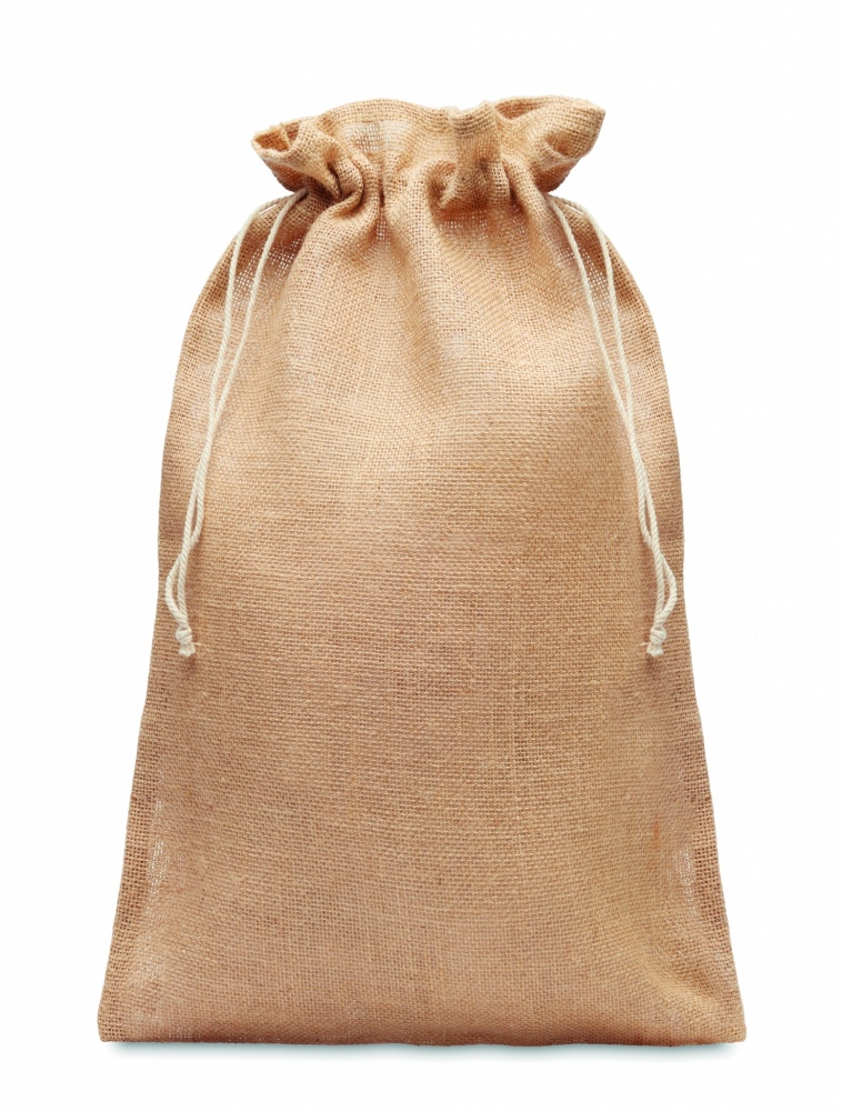 Logotrade promotional product picture of: Large jute gift bag 30x47 cm