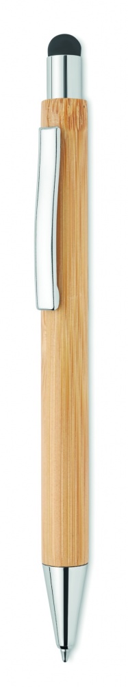Logo trade promotional product photo of: Bamboo ballpoint pen with blue ink
