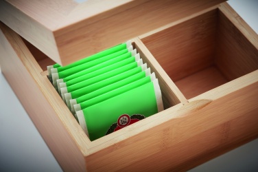 Logo trade business gifts image of: Bamboo tea box