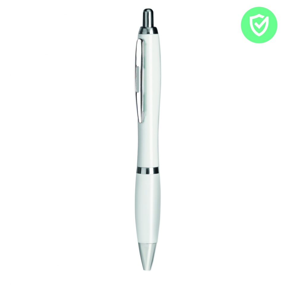 Logo trade promotional giveaway photo of: Pen with antibacterial barrel