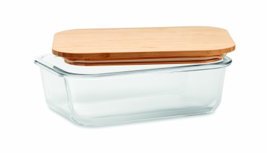 Logotrade promotional product image of: Glass lunchbox with bamboo lid