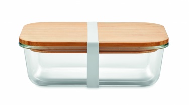 Logo trade promotional products picture of: Glass lunchbox with bamboo lid